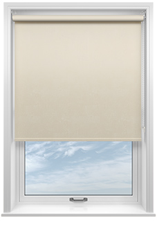 Ajanta (Blackout), Cream - Motorised Roller Blind